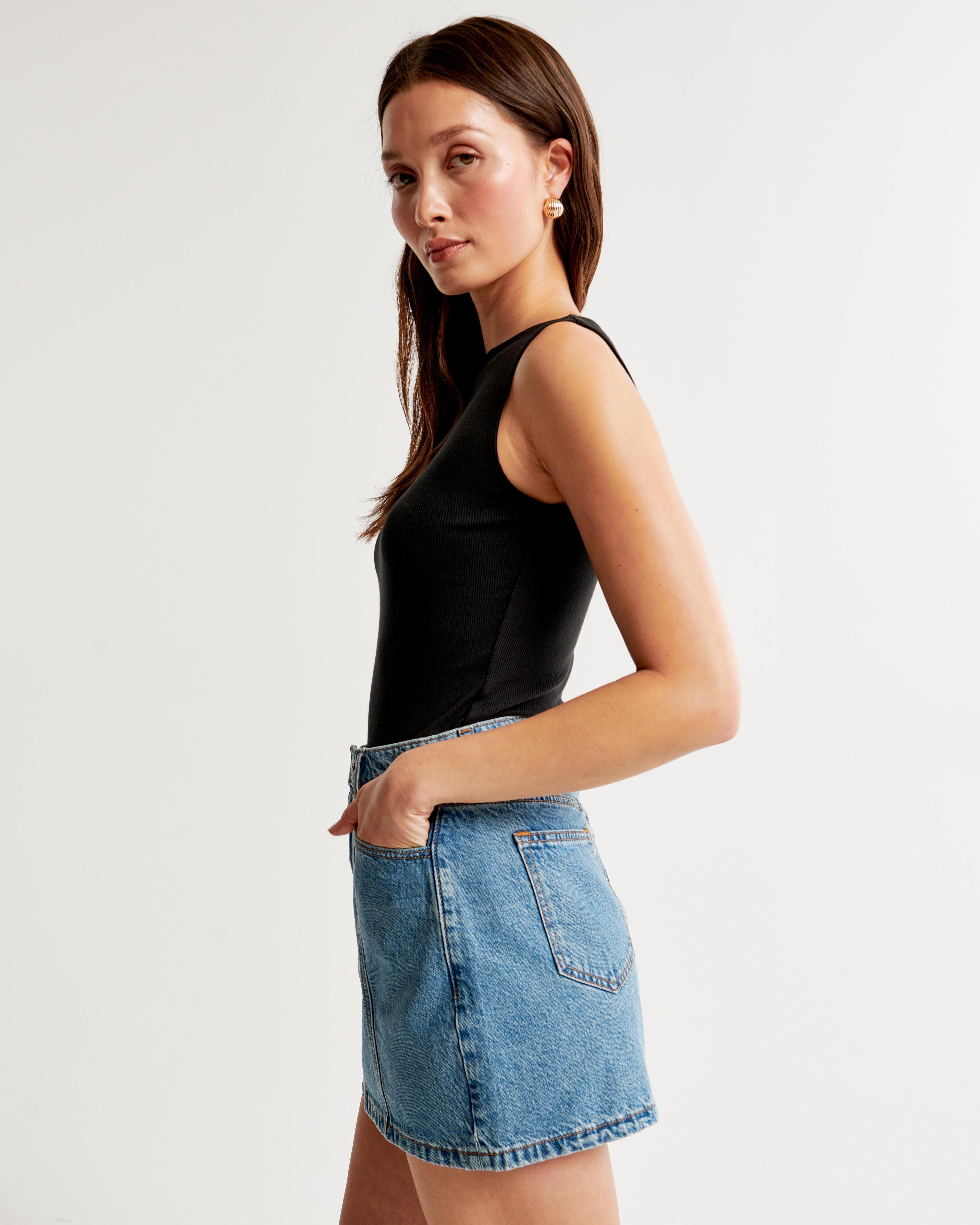 Denim Mini Skirt Product Image