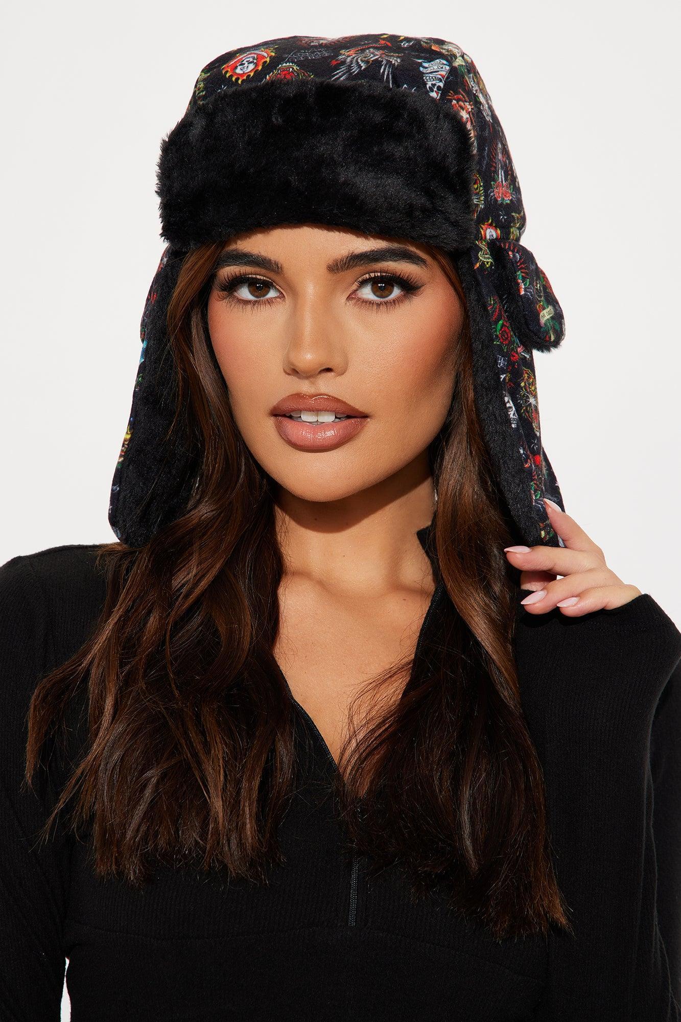 Ed Hardy Loves Me Cold Weather Hat - Multi Color Product Image