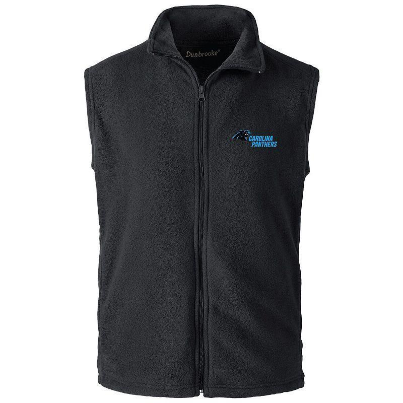 Mens Carolina Panthers Houston Fleece Full-Zip Vest Product Image