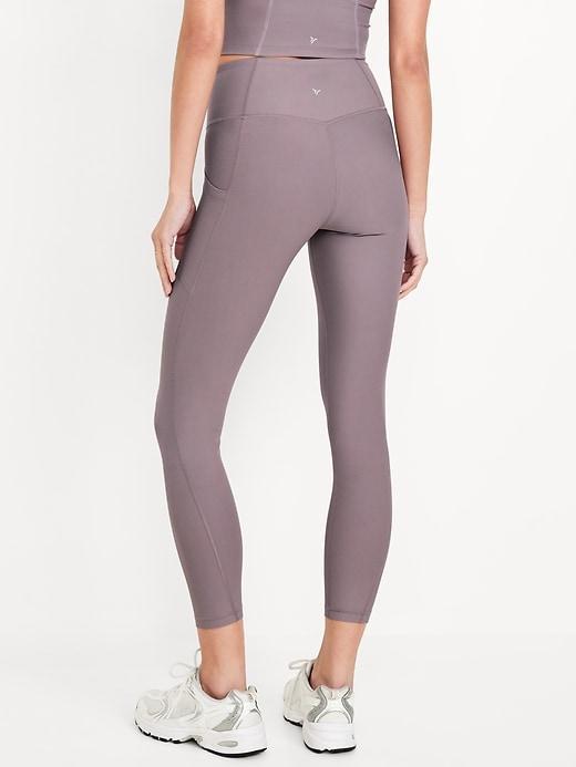 High-Waisted PowerSoft Ribbed Leggings Product Image