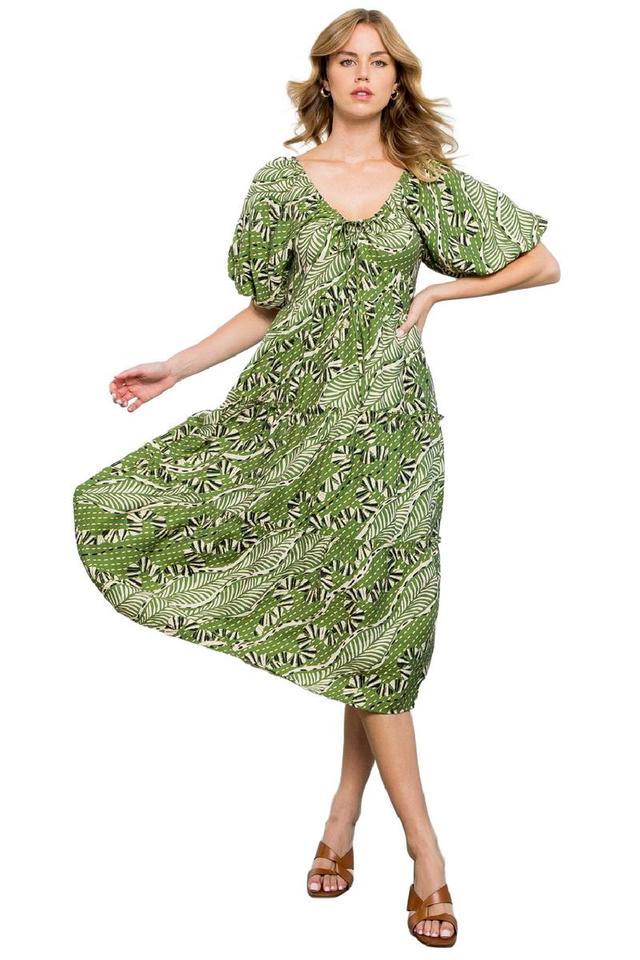 Tropical Leaf Dress Product Image