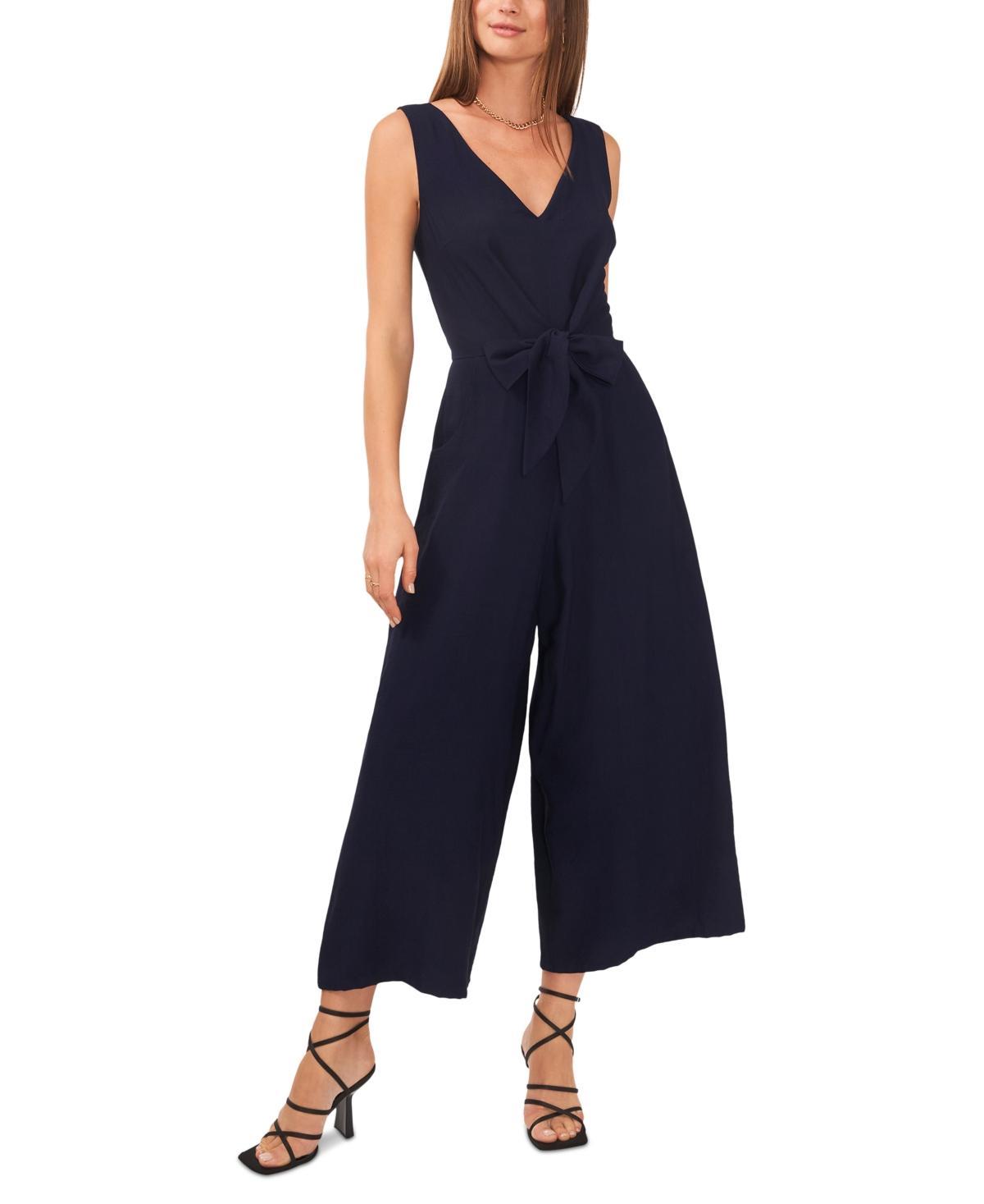 Vince Camuto Tie Front Wide Leg Jumpsuit Product Image