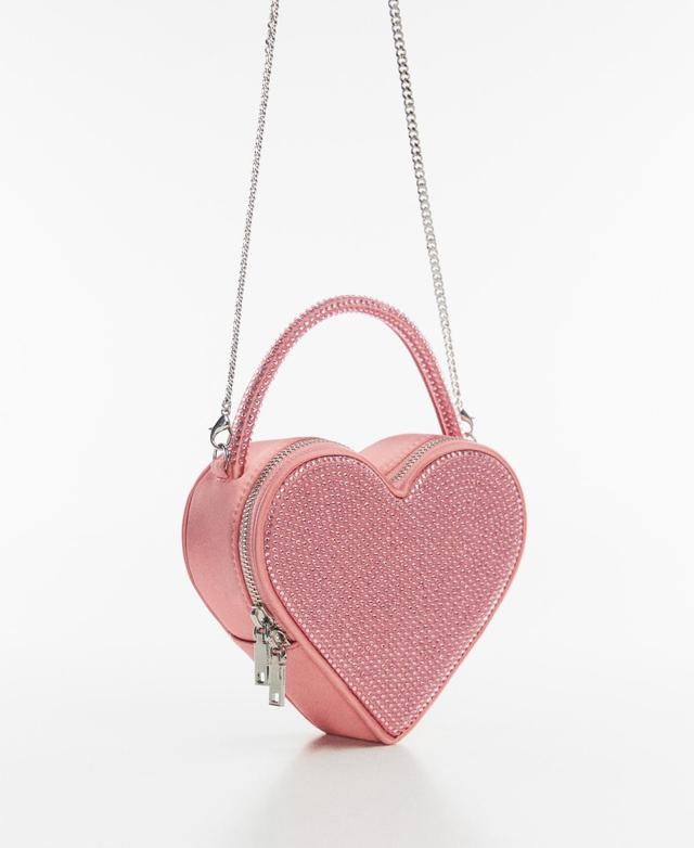 MANGO - Crystal heart bag - One size - Women Product Image