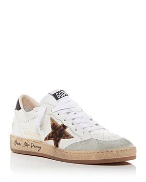 Golden Goose Womens Ballstar Calf Hair Low Top Sneakers Product Image