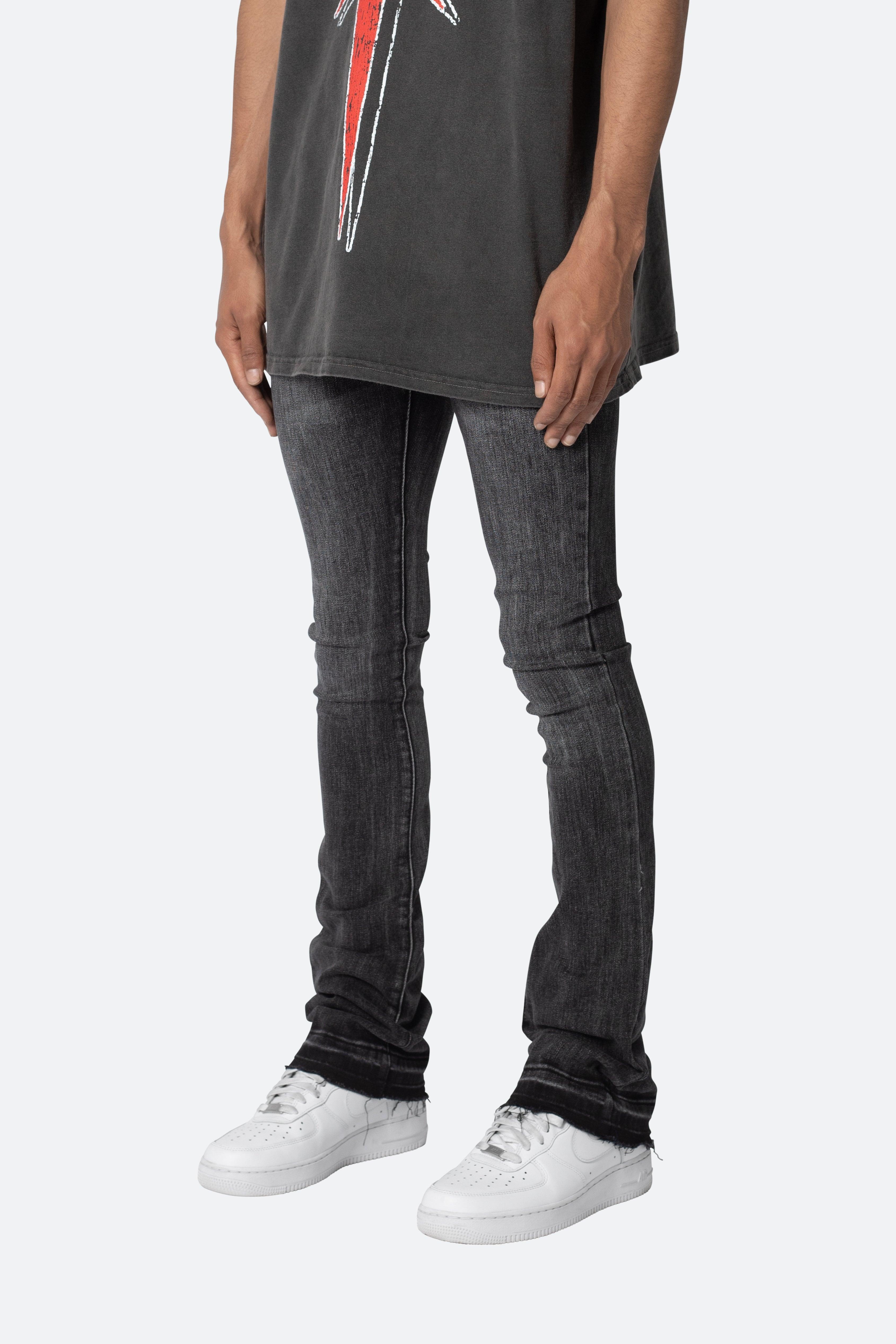 X514 Skinny Stacked Denim - Washed Black Product Image