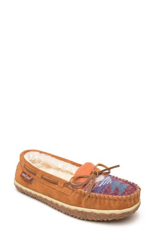 Minnetonka Womens Tilia Tribal Print Suede Moccasins Product Image