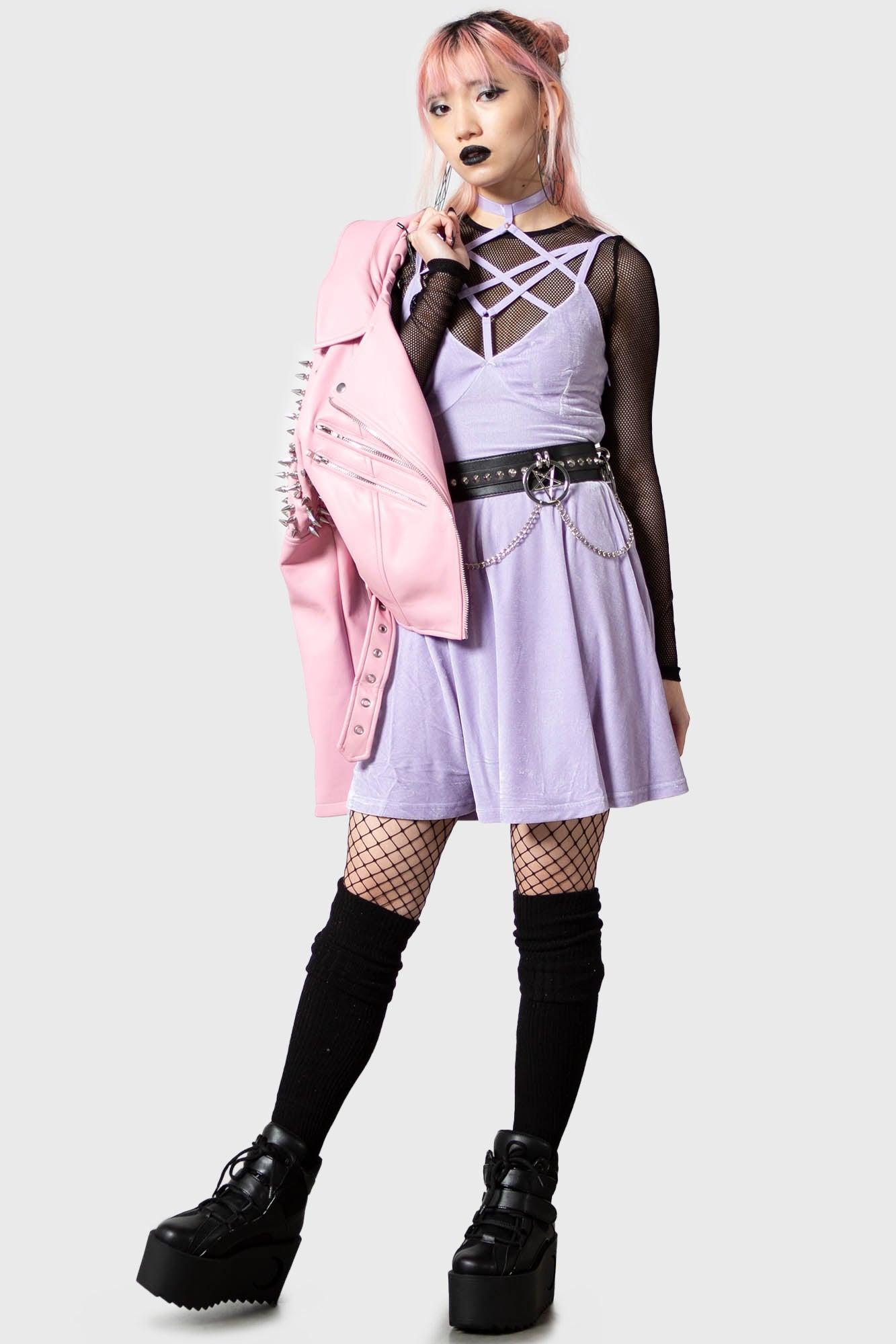 Magica Skater Dress [PASTEL LILAC] Female Product Image