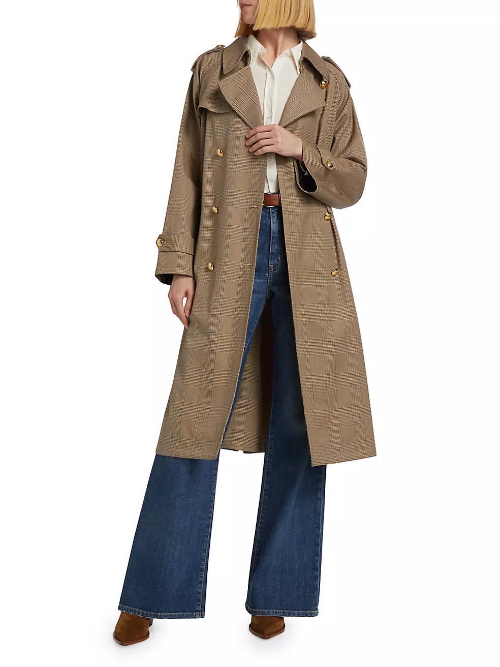 Toussaint Cotton Double-Breasted Trench Coat Product Image