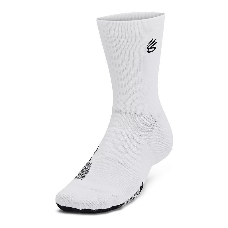 Under Armour Curry ArmourDry Playmaker Mid-Crew Socks, Mens Product Image