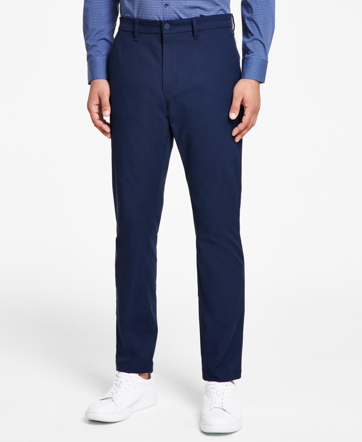 Calvin Klein Mens Slim-Fit Woven Stretch Chinos Product Image