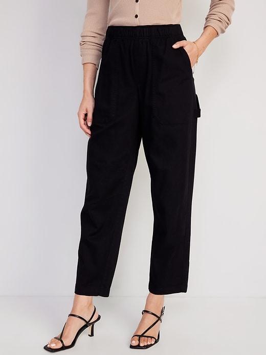 High-Waisted Pulla Utility Pants Product Image