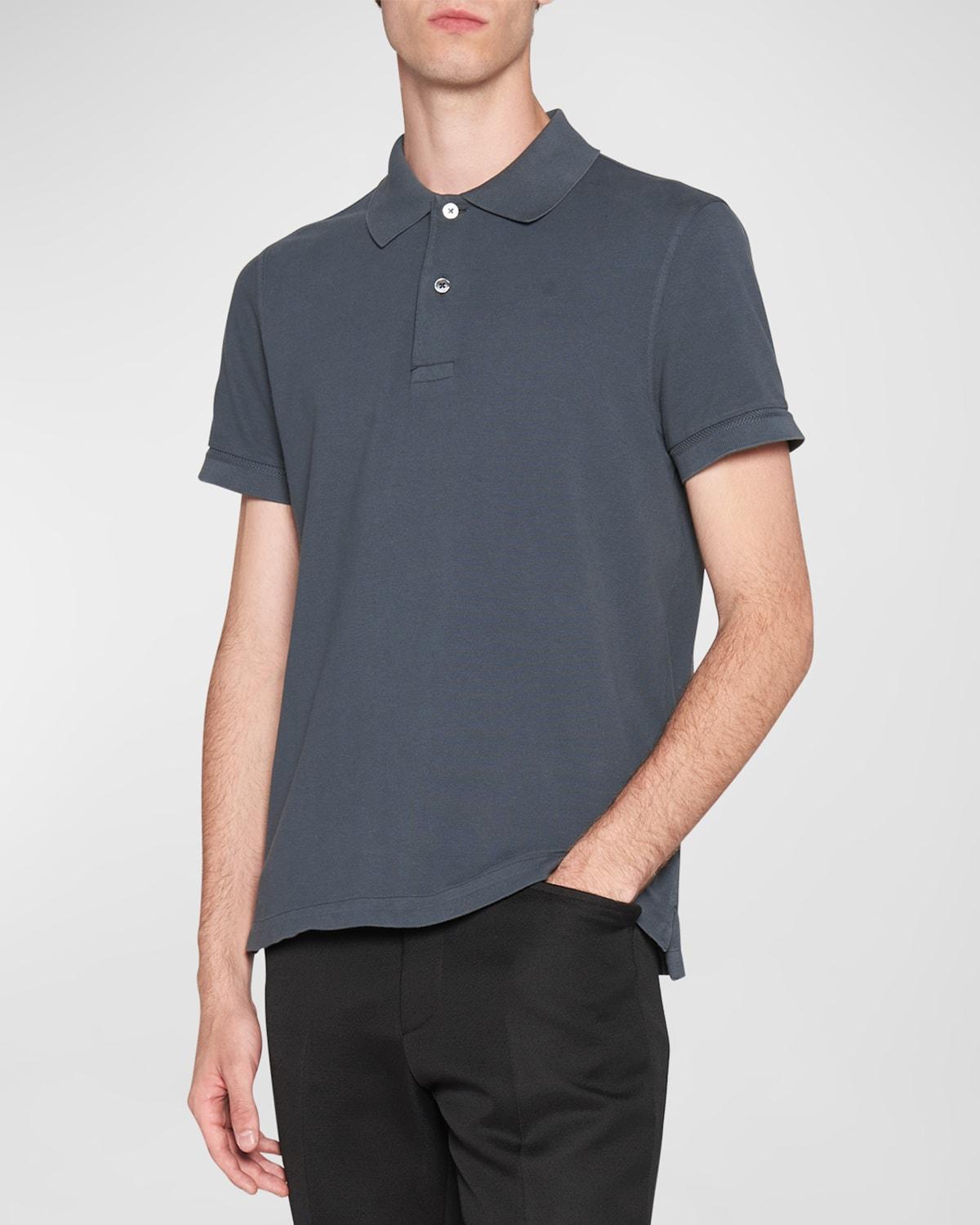 TOM FORD Short Sleeve Cotton Piqu Polo Product Image