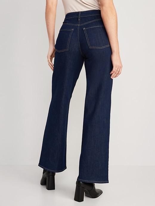 High-Waisted Wow Wide-Leg Jeans Product Image