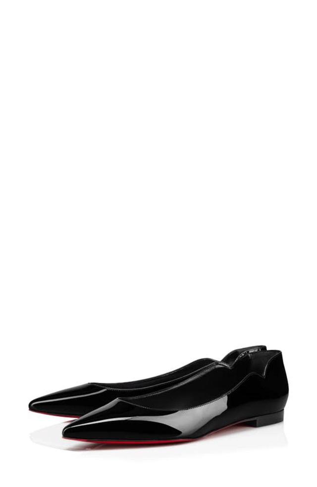 Hot Chickita Pointed Toe Flat In Black Product Image