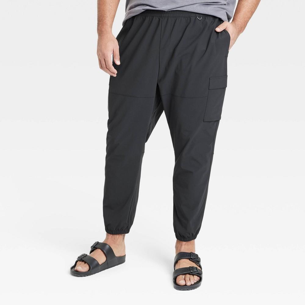 Mens Big Utility Cargo Jogger Pants - All In Motion Black 2XL Product Image