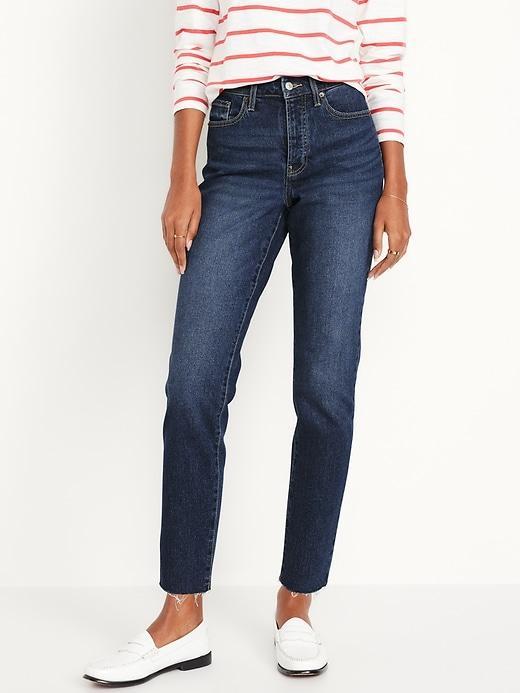 High-Waisted OG Straight Ankle Jeans Product Image