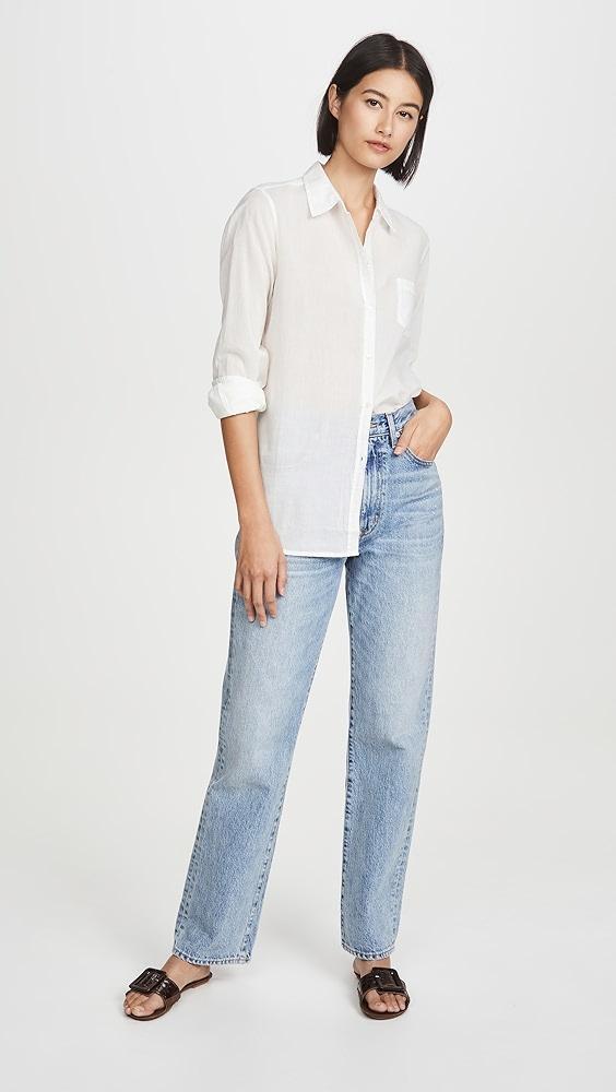 Nili Lotan Cotton Voile Shirt | Shopbop Product Image