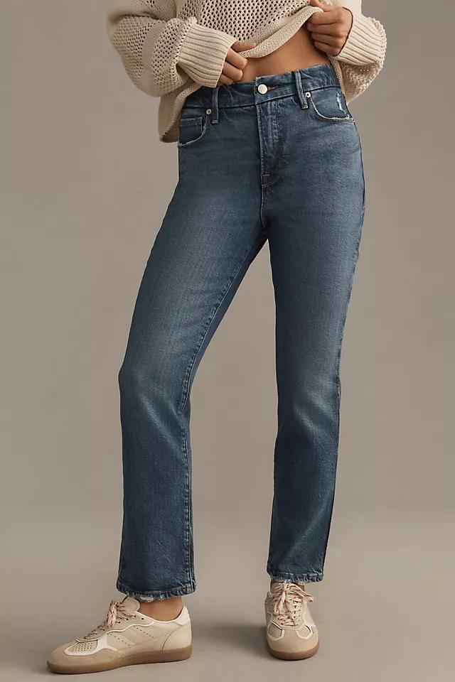 Good American Good Legs Mid-Rise Straight Jeans Product Image