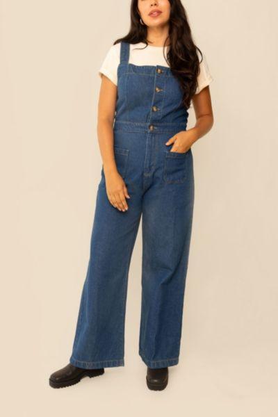 Whimsy and Row Whimsy + Row Grace Organic Cotton Denim Jumpsuit Womens at Urban Outfitters Product Image