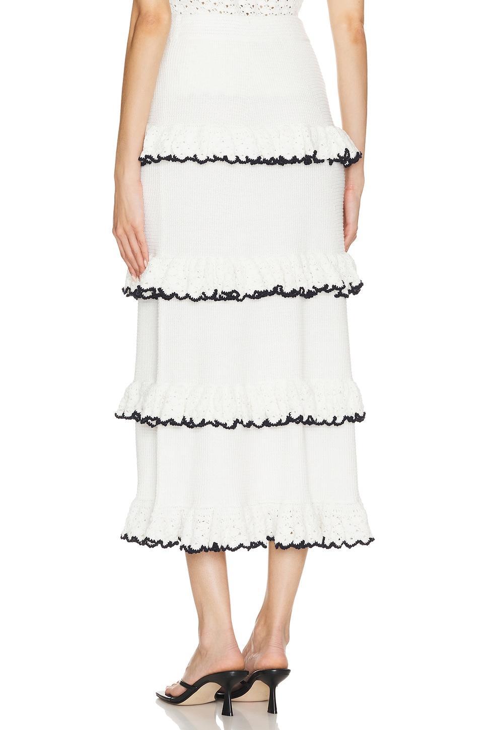 Halliday Scallop Frill Skirt Zimmermann Product Image