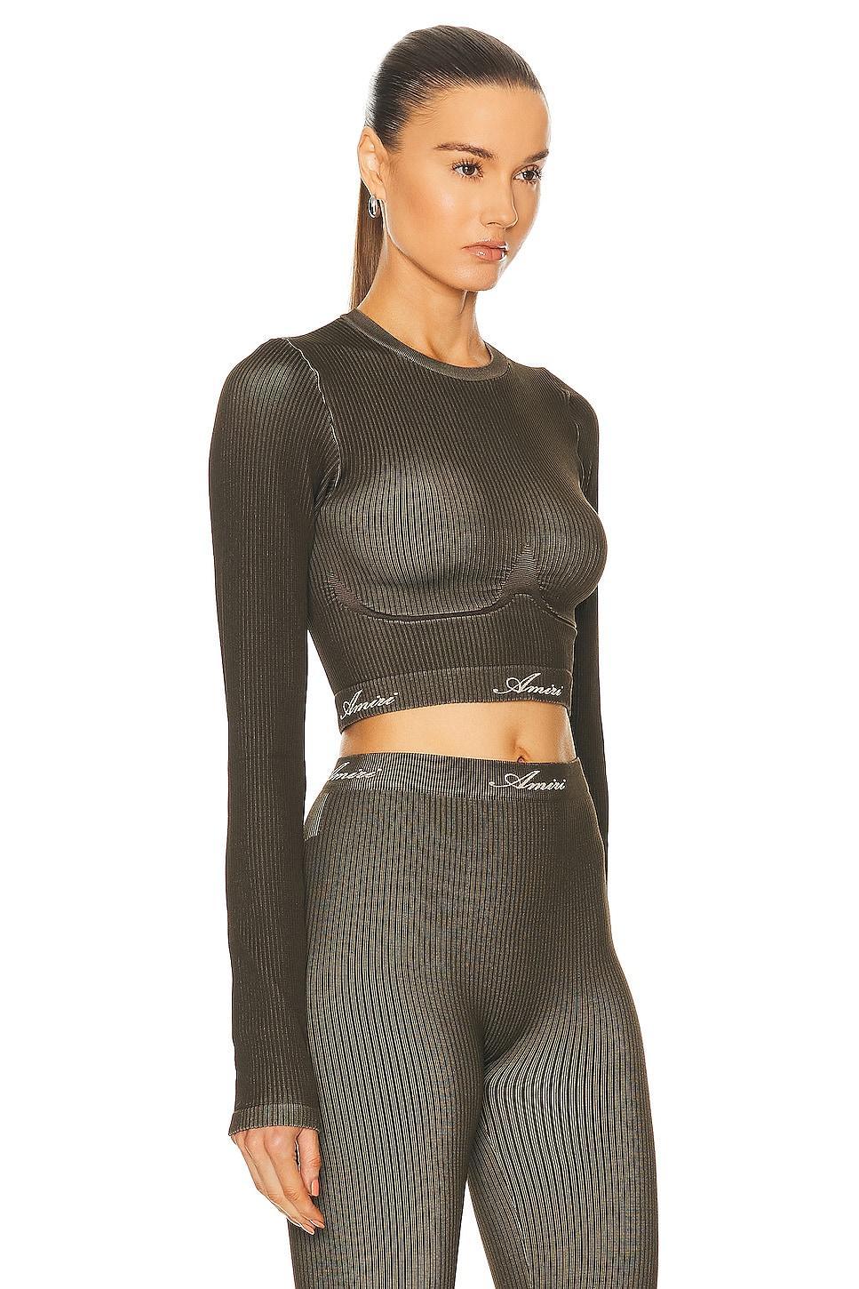 Amiri Ribbed Seamless Long Sleeve Top Product Image