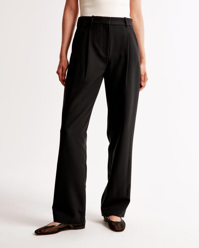 A&F Quinn Tailored Straight Pant Product Image