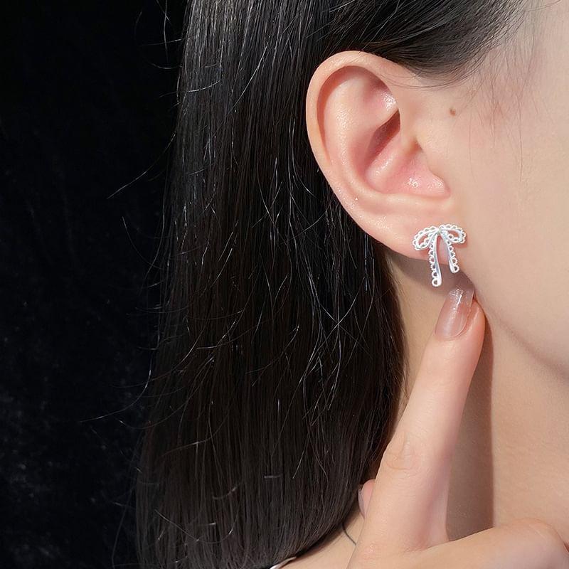 Bow Alloy Stud Earring Product Image