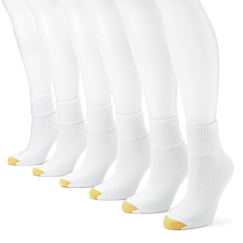 Womens GOLDTOE 6-pack Turn-Cuff Socks Product Image