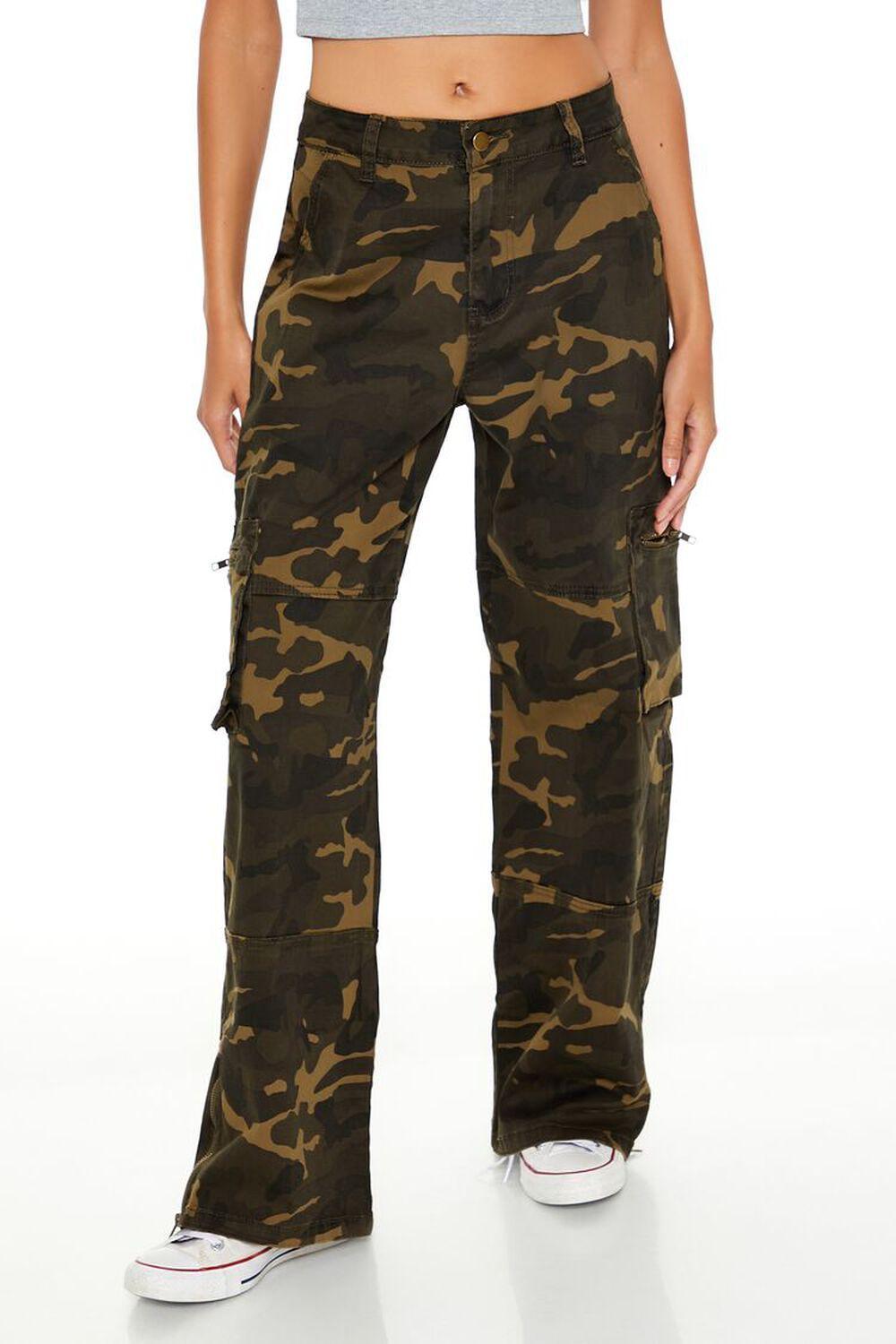 Camo Print Cargo Pants | Forever 21 Product Image