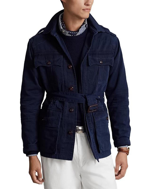 Mens Highridge Modern Safari Twill Cotton Bomber Jacket Product Image