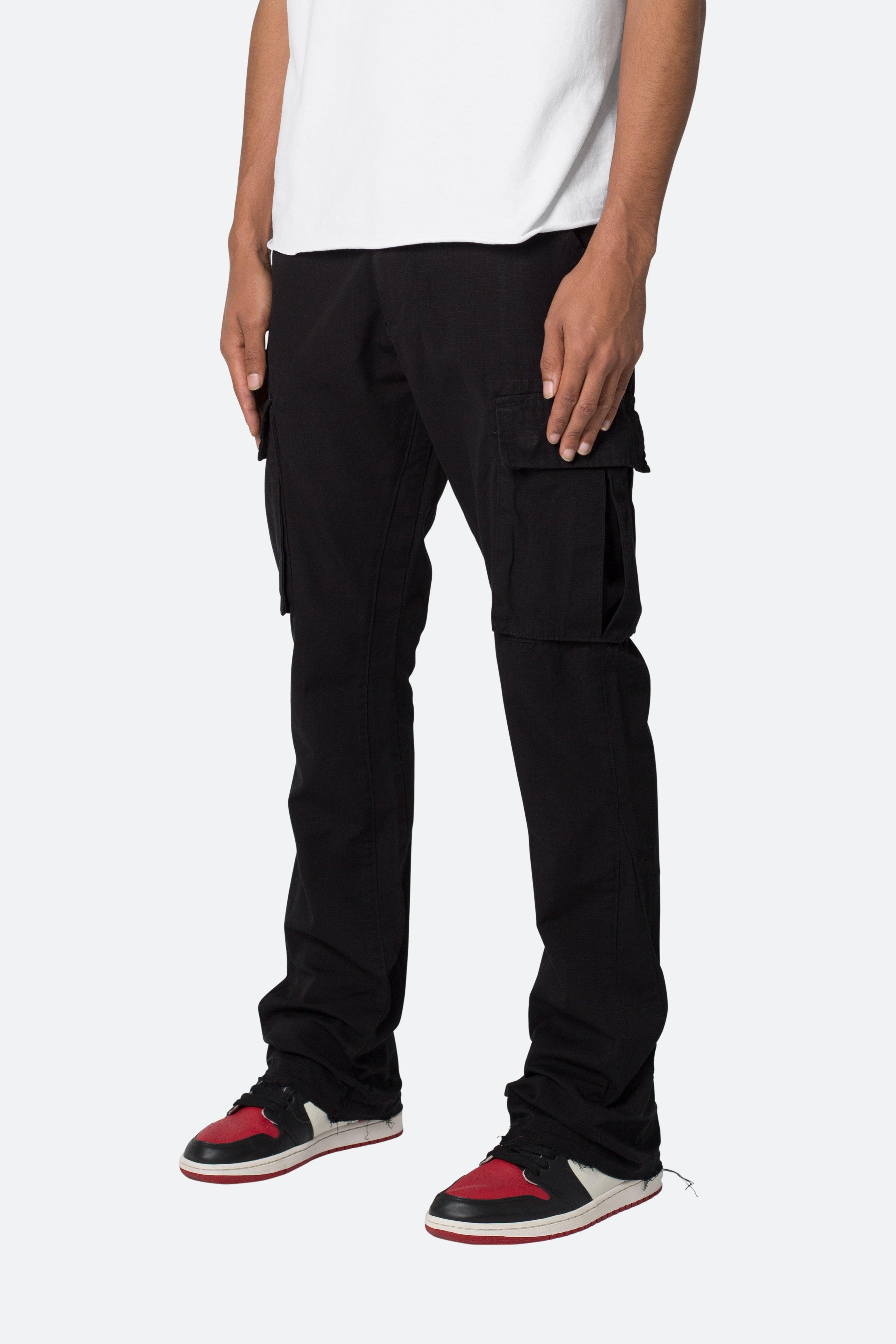 Bootcut Cargo Pants - Black Product Image