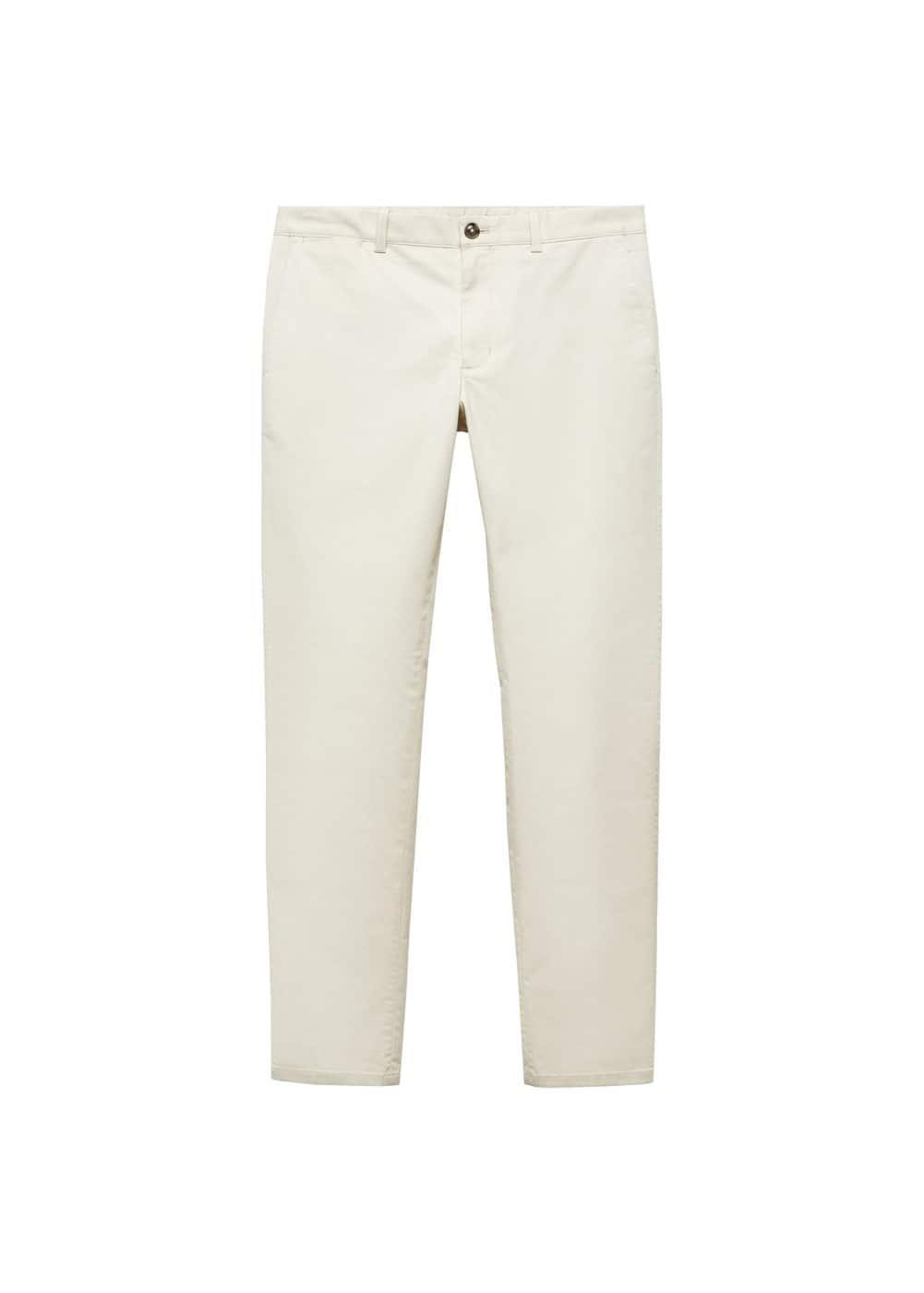 MANGO MAN - Slim fit serge chino trousers light/pastel greyMen Product Image