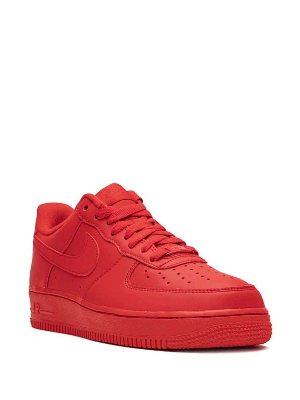 Air Force 1 '07 Lv8 1 Sneakers In Triple Red In University Red/university Red/black Product Image