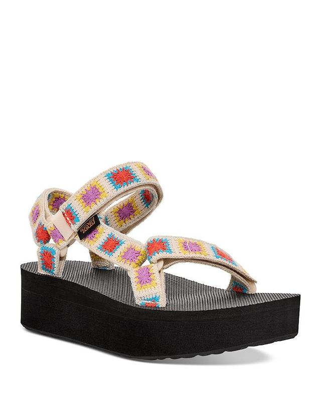 Teva Womens Flatform Crochet Outdoor Sandal Product Image