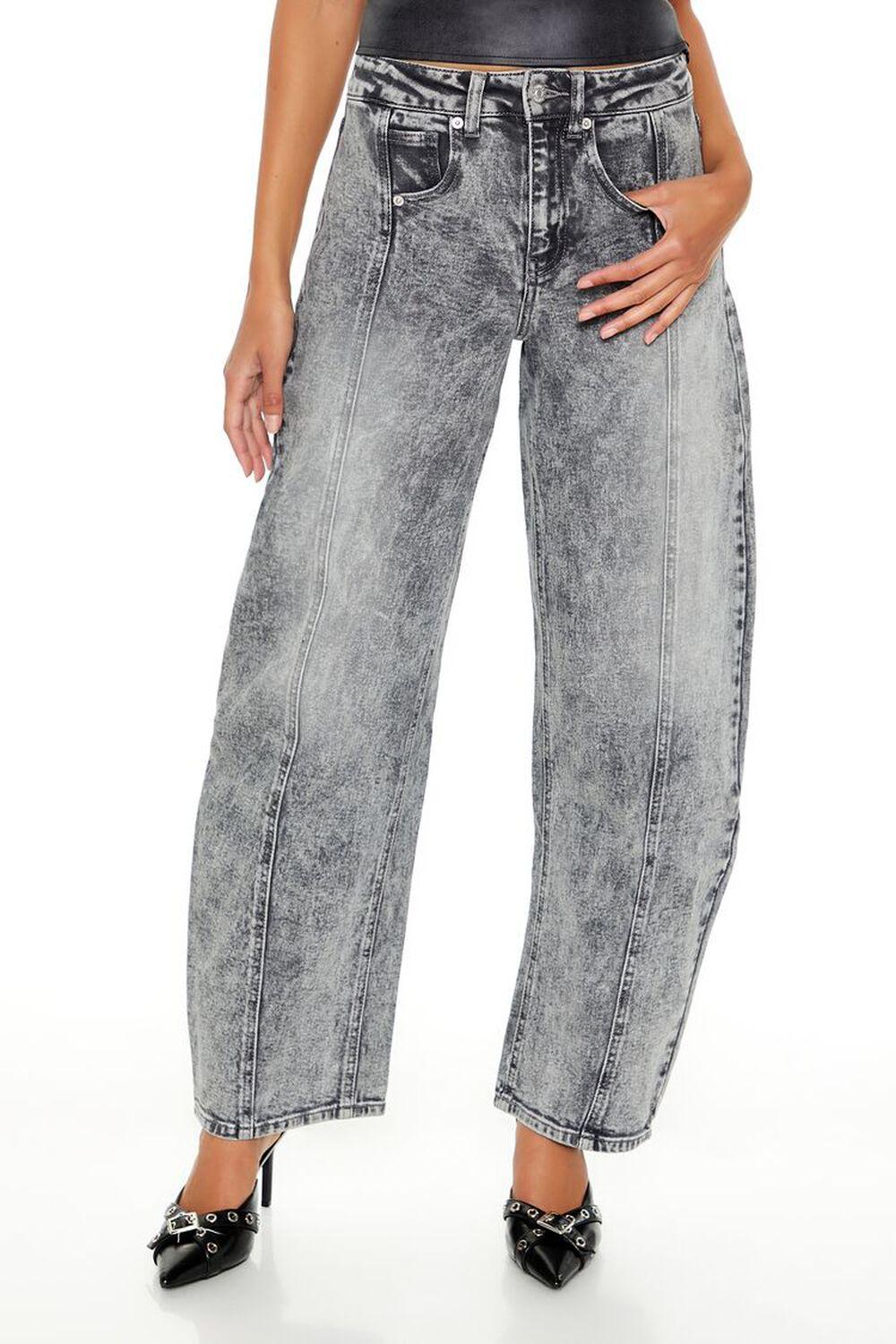 High-Rise Baggy Barrel Jeans | Forever 21 Product Image