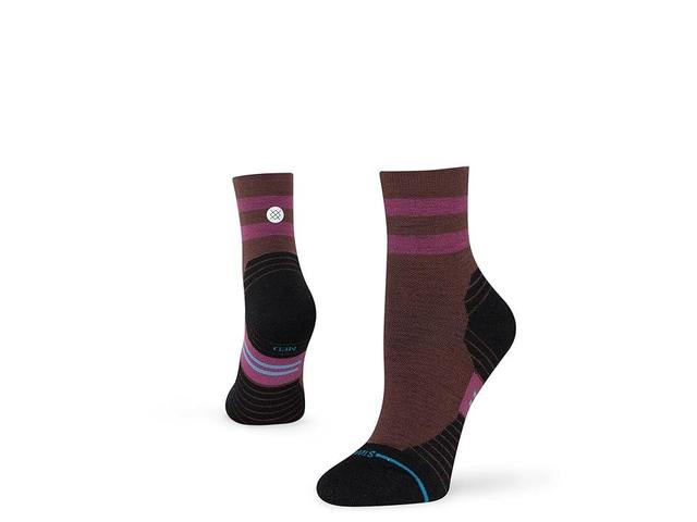 Stance Light Wool Quarter (Dark ) Women's Crew Cut Socks Shoes Product Image