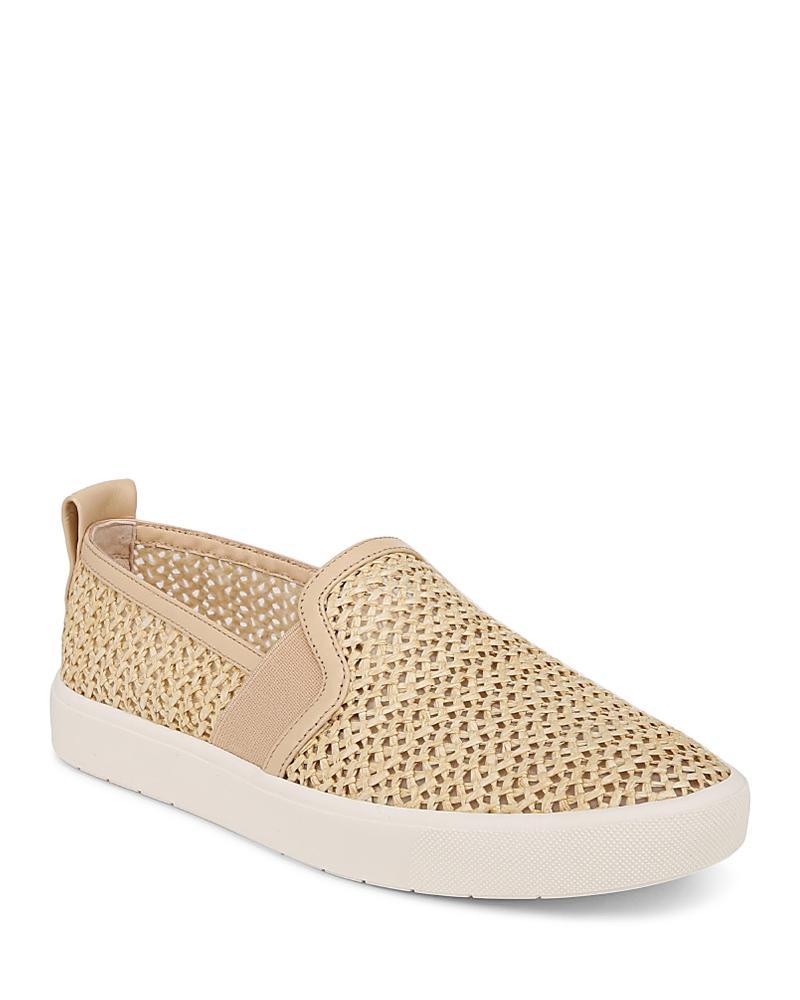 Vince Womens Blair Raffia Slip On Sneakers Product Image