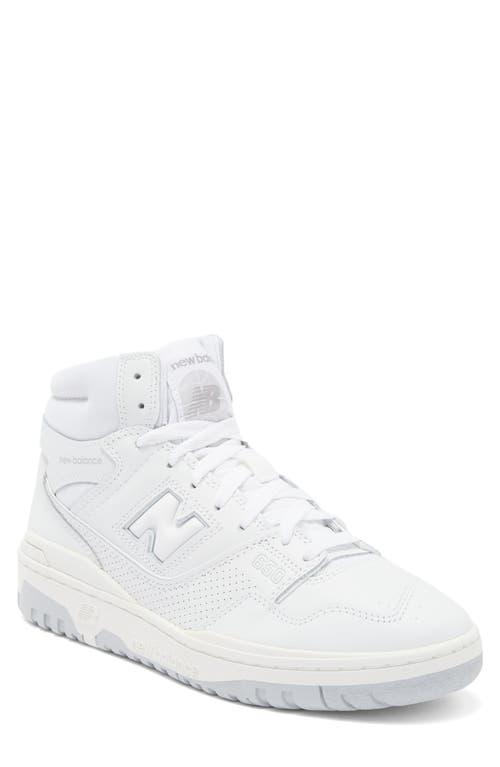 NEW BALANCE 650 High Top Sneaker In White Product Image