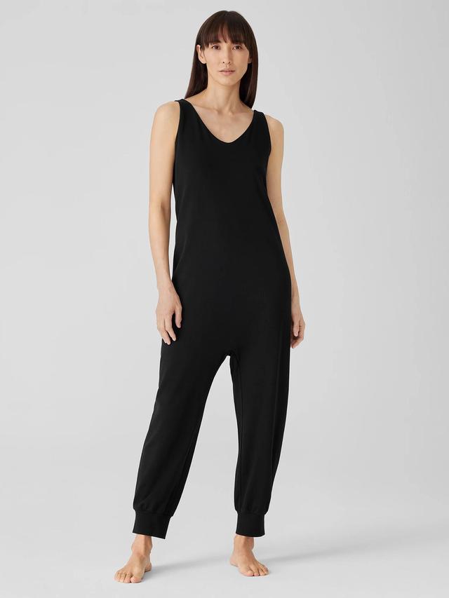 EILEEN FISHER Organic Cotton Interlock Sleep Jumpsuitfemale Product Image