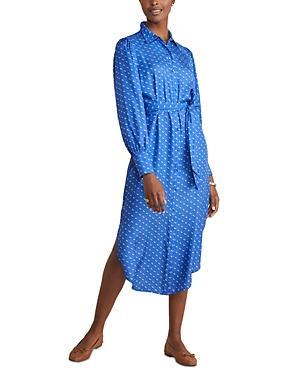 Womens Silk-Blend Twill Midi Shirtdress Product Image