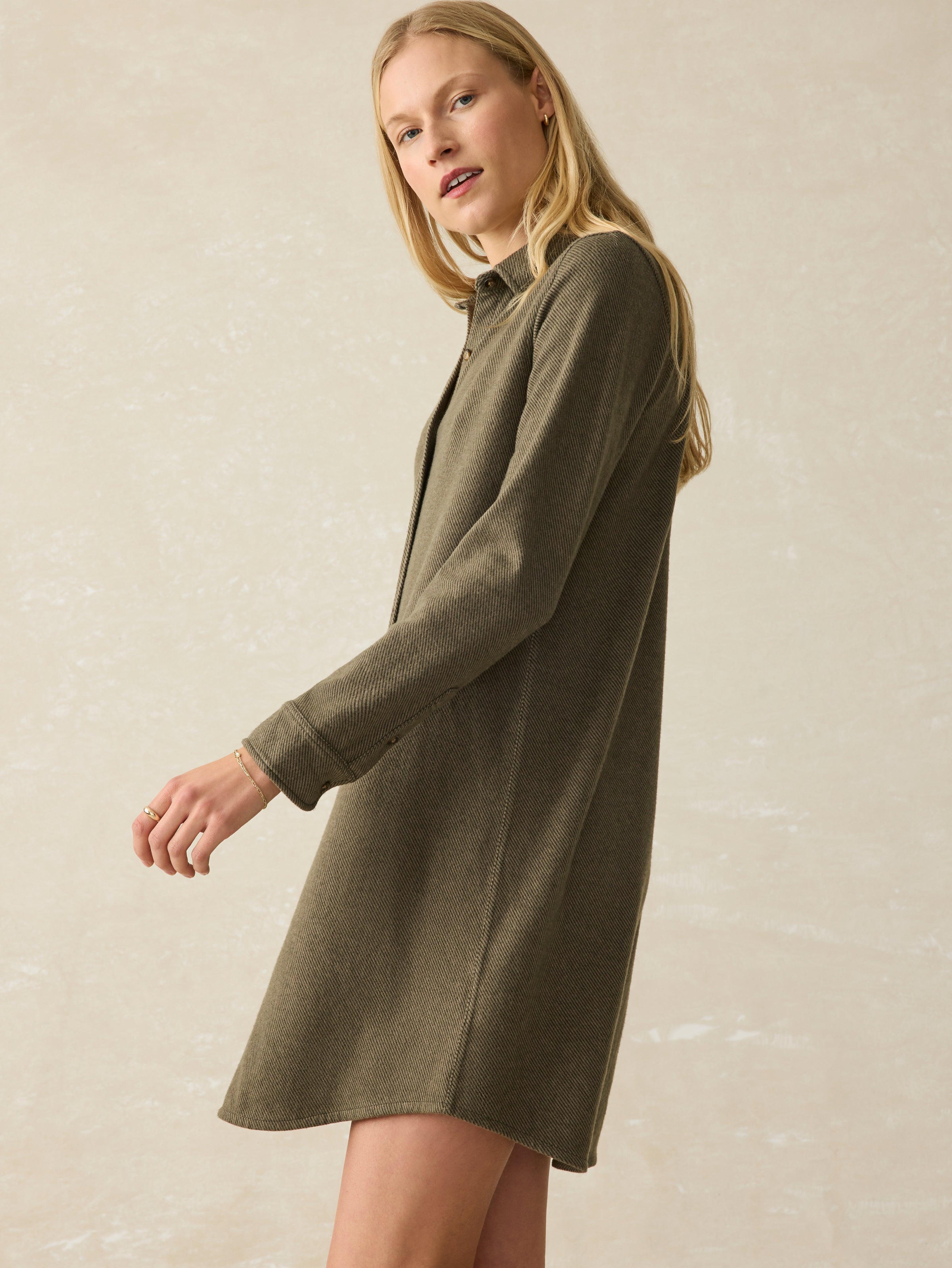 Legend™ Sweater Dress - Olive Melange Twill Female Product Image