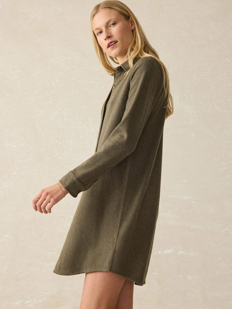 Legend™ Sweater Dress - Olive Melange Twill Product Image