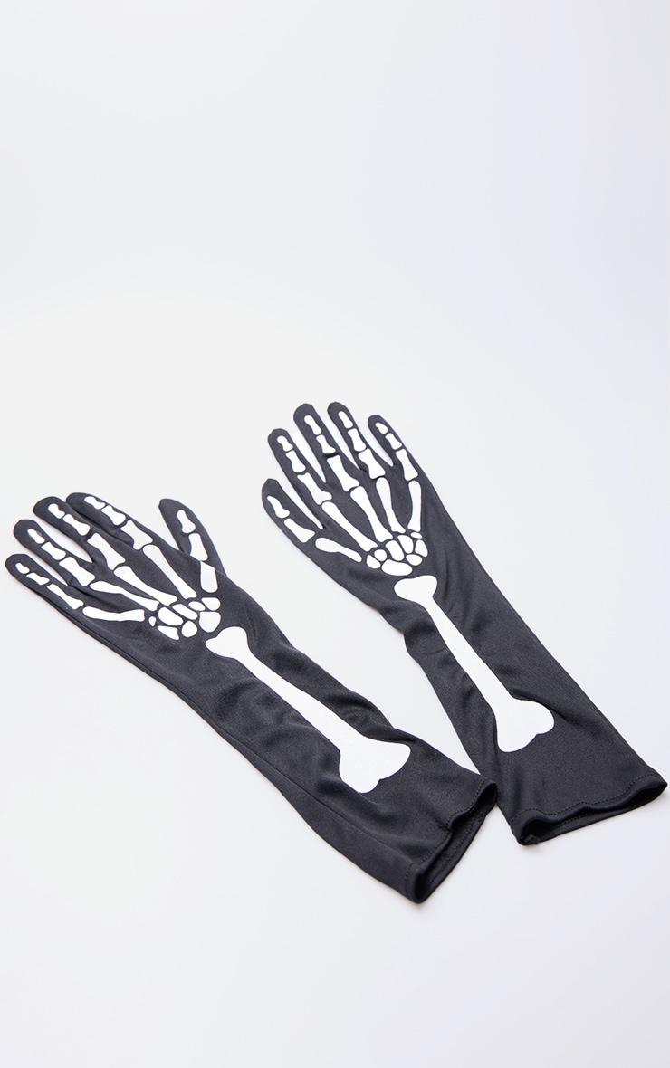 Black Skeleton Gloves Product Image