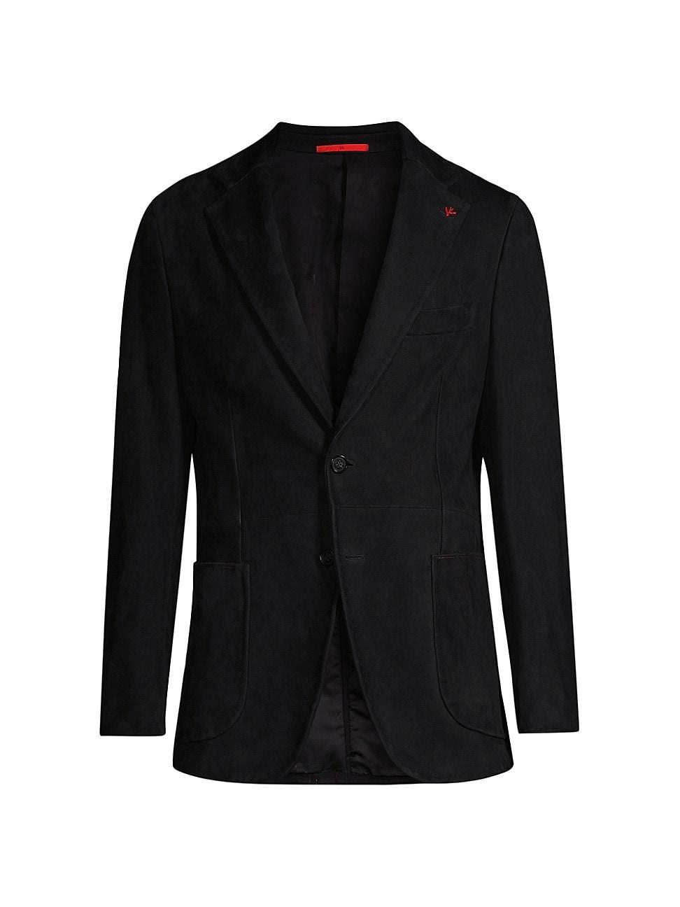 Mens Suede Two-Button Blazer Product Image