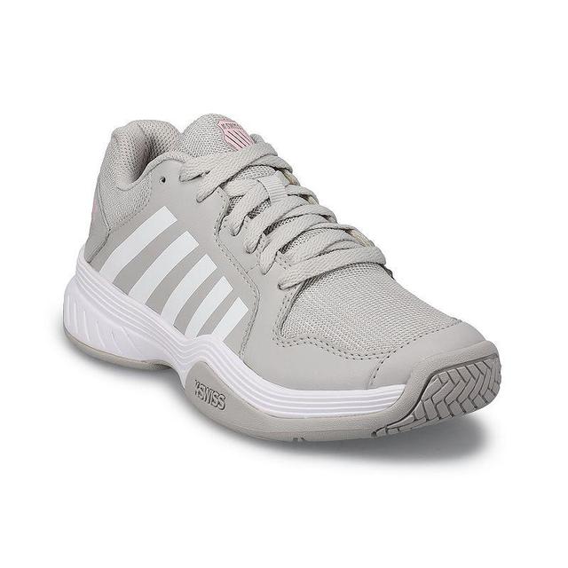 K-Swiss Womens Court Express Pickleball - Tennis Shoes Blush/White/Grey Product Image