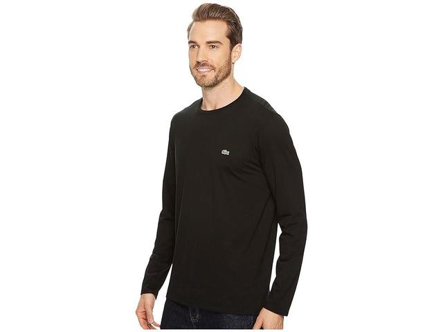 Lacoste Long Sleeve Pima Jersey Crew Neck T-Shirt Men's T Shirt Product Image