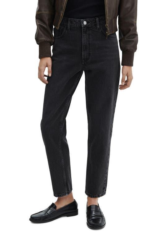 MANGO - Mom high-waist jeans black denimWomen Product Image