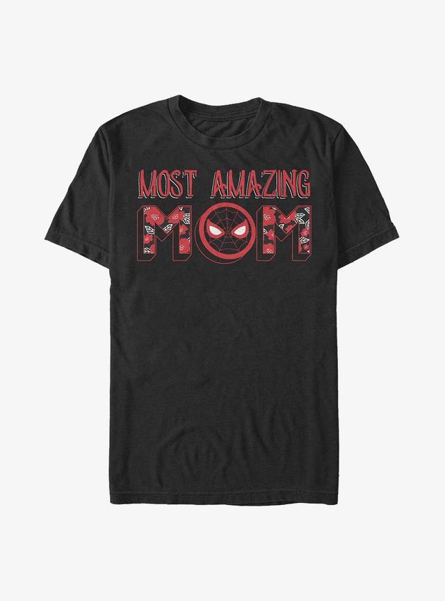 Marvel Spider-Man Most Amazing Mom Extra Soft T-Shirt Product Image