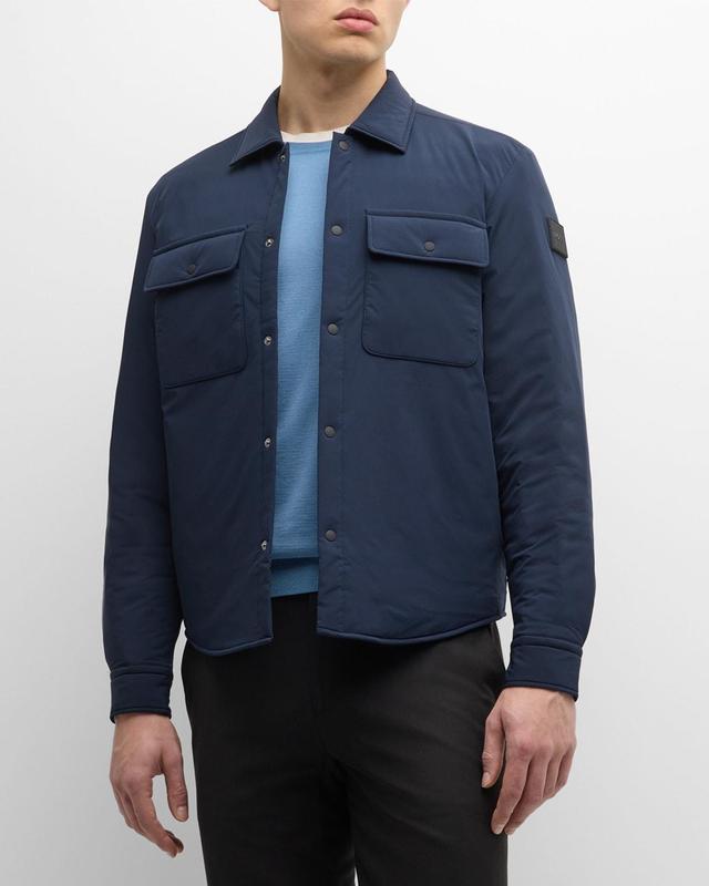 Mens Padded Snap-Front Overshirt Product Image