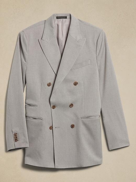 Tailored-Fit Textured Suit Jacket Product Image